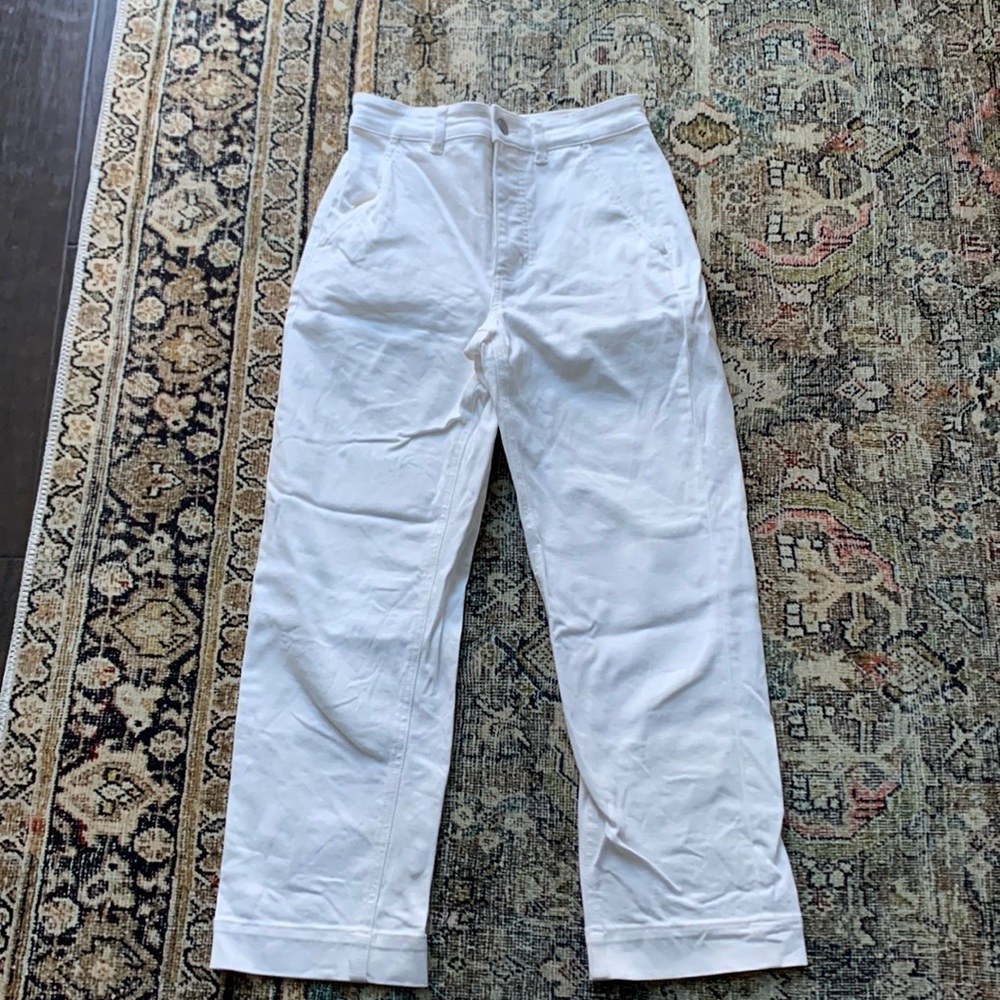 Everlane straight-leg pant size 2 in Bone